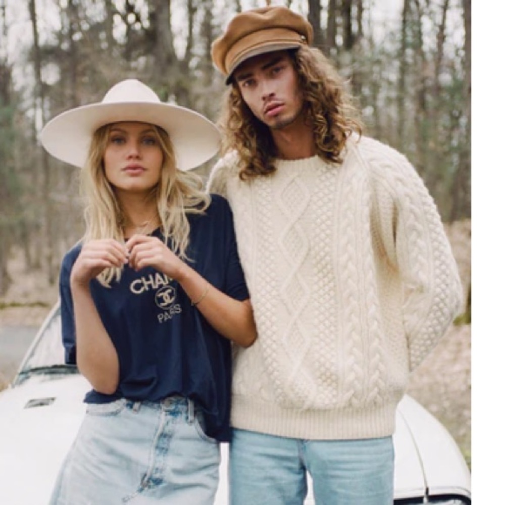NEW Rare ! Lack of Color wide brim soft wool rancher - Picture 2 of 8